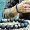 Volcanic Stone Bracelet for Men Lava Wooden 8mm Beads Bracelet Tibetan Buddha Wrist Chain Women Men Jewelry Gift New Bracelets Volcanic Stone Bracelet for Men Lava Wooden 8mm Beads Bracelet Tibetan Buddha Wrist Chain Women Men Jewelry Gift New Bracelets