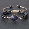 Natural Blue Sandstone Tibetan Buddha Bracelets 4mm Natural Stone Charm Pendant Bracelet & Bangle Fashion Women Men Jewelry Gift Natural Blue Sandstone Tibetan Buddha Bracelets 4mm Natural Stone Charm Pendant Bracelet & Bangle Fashion Women Men Jewelry Gift