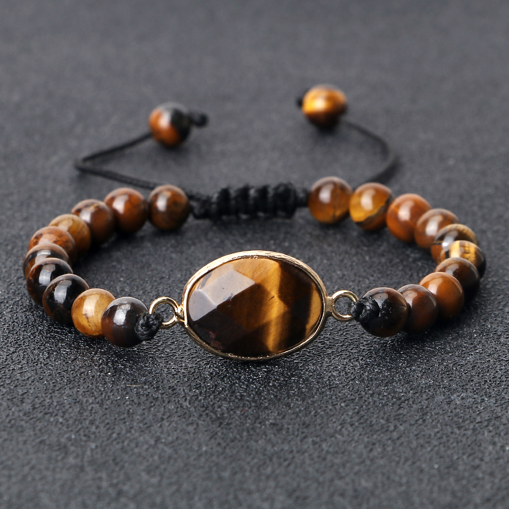 Natural Stone Tiger Eye Beads Charm Bracelets For Men Women High Quality 6mm Beads Yoga Energy Bracelets Buddhist Buddha Jewelry Natural Stone Tiger Eye Beads Charm Bracelets For Men Women High Quality 6mm Beads Yoga Energy Bracelets Buddhist Buddha Jewelry