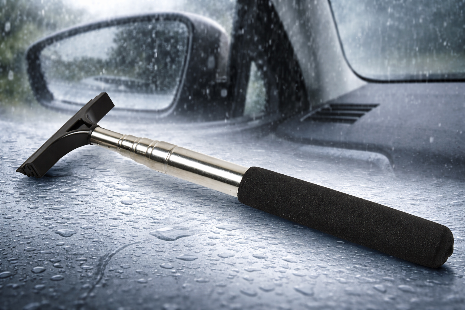 Telescopic Car Mirror Squeegee Telescopic Car Mirror Squeegee - Image 3