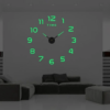 Bedroom Decoration Clock Large 3d Wall Clock Living Room Large Garden Acrylic Mirror Sticker Decoration Art Decor Clocks Digital - Image 2