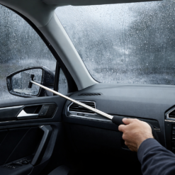 Alternative view of Telescopic Car Mirror Squeegee – Extendable Wing Mirror Cleaning Tool