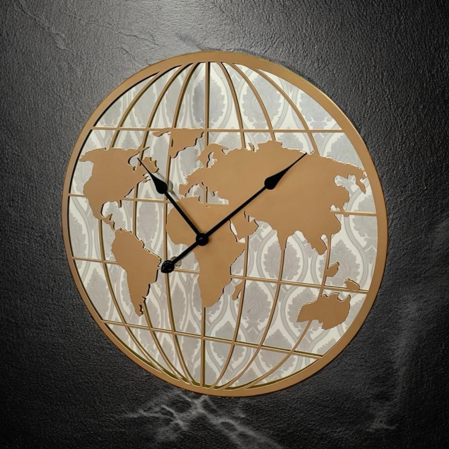 AcaciaHome Elegant and Modern Mirror Gold Globe 60cm Wall Clock – Quartz Wall Clock with Battery-Operated Silent Movement, Perfect for Home, Office, Living Room, Foyer, or Dining Room Décor AcaciaHome Elegant and Modern Mirror Gold Globe 60cm Wall Clock – Quartz Wall Clock with Battery-Operated Silent Movement, Perfect for Home, Office, Living Room, Foyer, or Dining Room Décor - Image 5