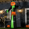 9ft LED Halloween Inflatable Pumpkin Ghost – Outdoor Decoration - Image 2