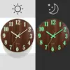 Bamboo & Wooden Circular Wall Clock - Stylish LUMINOVA Design Bamboo & Wooden Circular Wall Clock - Stylish LUMINOVA Design - Image 2