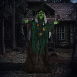 Alternative view of 6ft Halloween Witch Prop with Light-Up Eyes & Heart