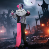 Halloween Clown Animatronic with Light-Up Eyes Halloween Clown Animatronic with Light-Up Eyes - Image 2