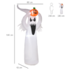 6ft LED Halloween Inflatable Ghost & Pumpkin – Outdoor Decoration 6ft LED Halloween Inflatable Ghost & Pumpkin – Outdoor Decoration - Image 3