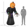 2.1m Light-Up Pumpkin Man Halloween Inflatable - Image 3