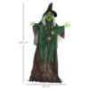 6ft Halloween Witch Prop with Light-Up Eyes & Heart 6ft Halloween Witch Prop with Light-Up Eyes & Heart - Image 3