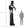 10ft LED Halloween Inflatable Skinny Ghost – Outdoor Decoration - Image 3