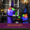 1.8m LED Halloween Inflatable Witches & Cauldron Decoration - Image 4