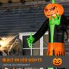 9ft LED Halloween Inflatable Pumpkin Ghost – Outdoor Decoration - Image 4