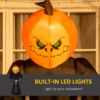 2.1m Light-Up Pumpkin Man Halloween Inflatable - Image 4