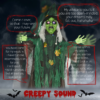 6ft Halloween Witch Prop with Light-Up Eyes & Heart 6ft Halloween Witch Prop with Light-Up Eyes & Heart - Image 4
