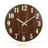 Bamboo & Wooden Circular Wall Clock - Stylish LUMINOVA Design Bamboo & Wooden Circular Wall Clock - Stylish LUMINOVA Design - Image 5