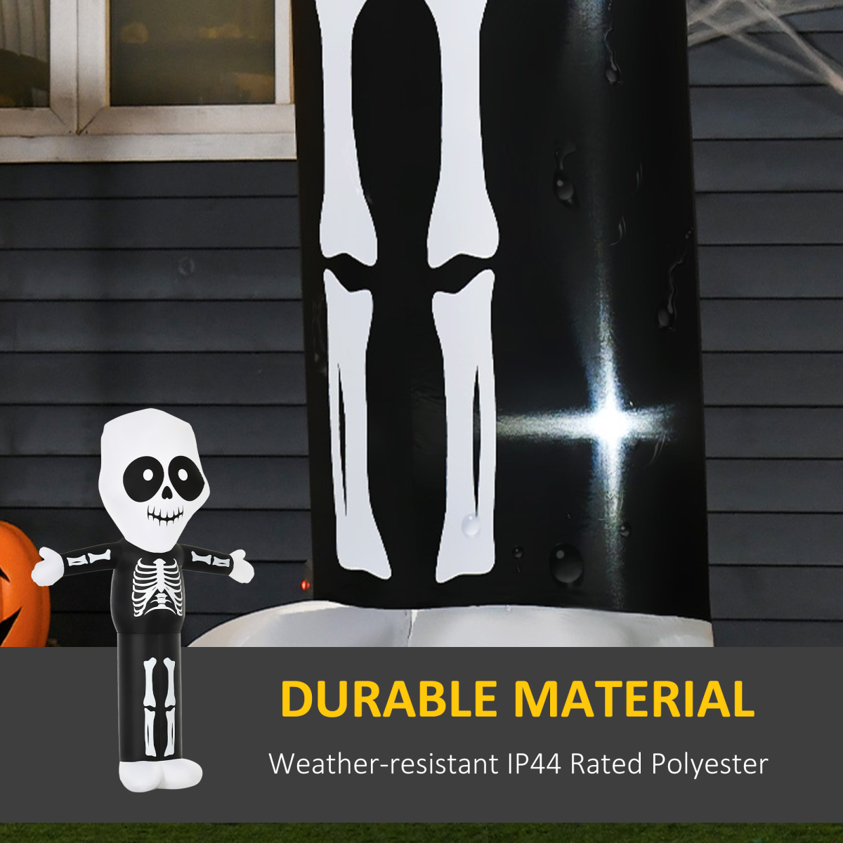 3m LED Halloween Inflatable Skeleton Ghost – Outdoor Decoration 3m LED Halloween Inflatable Skeleton Ghost – Outdoor Decoration - Image 5