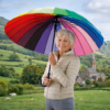 24 Rib Rainbow Umbrella - Image 2