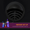 1.8m LED Halloween Inflatable Witches & Cauldron Decoration - Image 6