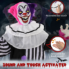 Halloween Clown Animatronic with Light-Up Eyes Halloween Clown Animatronic with Light-Up Eyes - Image 6
