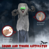 Skeleton Werewolf Halloween Animatronic – Green Eyes - Image 6