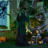 6ft Halloween Witch Prop with Light-Up Eyes & Heart 6ft Halloween Witch Prop with Light-Up Eyes & Heart - Image 7