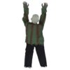 vidaXL Halloween Crawling Zombie Green 112 x 25.5 x 21.5 cm Polyester - Image 5