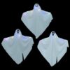 vidaXL Halloween Hanging Ghost 3 pcs White 52 x 62 cm Polyester - Image 4