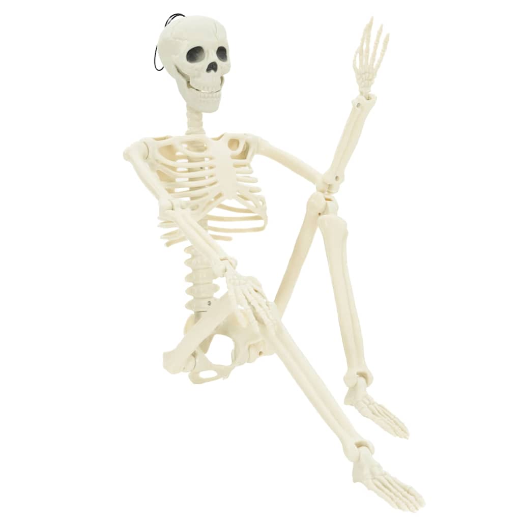 vidaXL Halloween Skeleton 2 pcs White 85 cm Polypropylene vidaXL Halloween Skeleton 2 pcs White 85 cm Polypropylene - Image 2