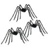 vidaXL Halloween Spider Decoration 3 pcs Black 200 cm Polyester - Image 2