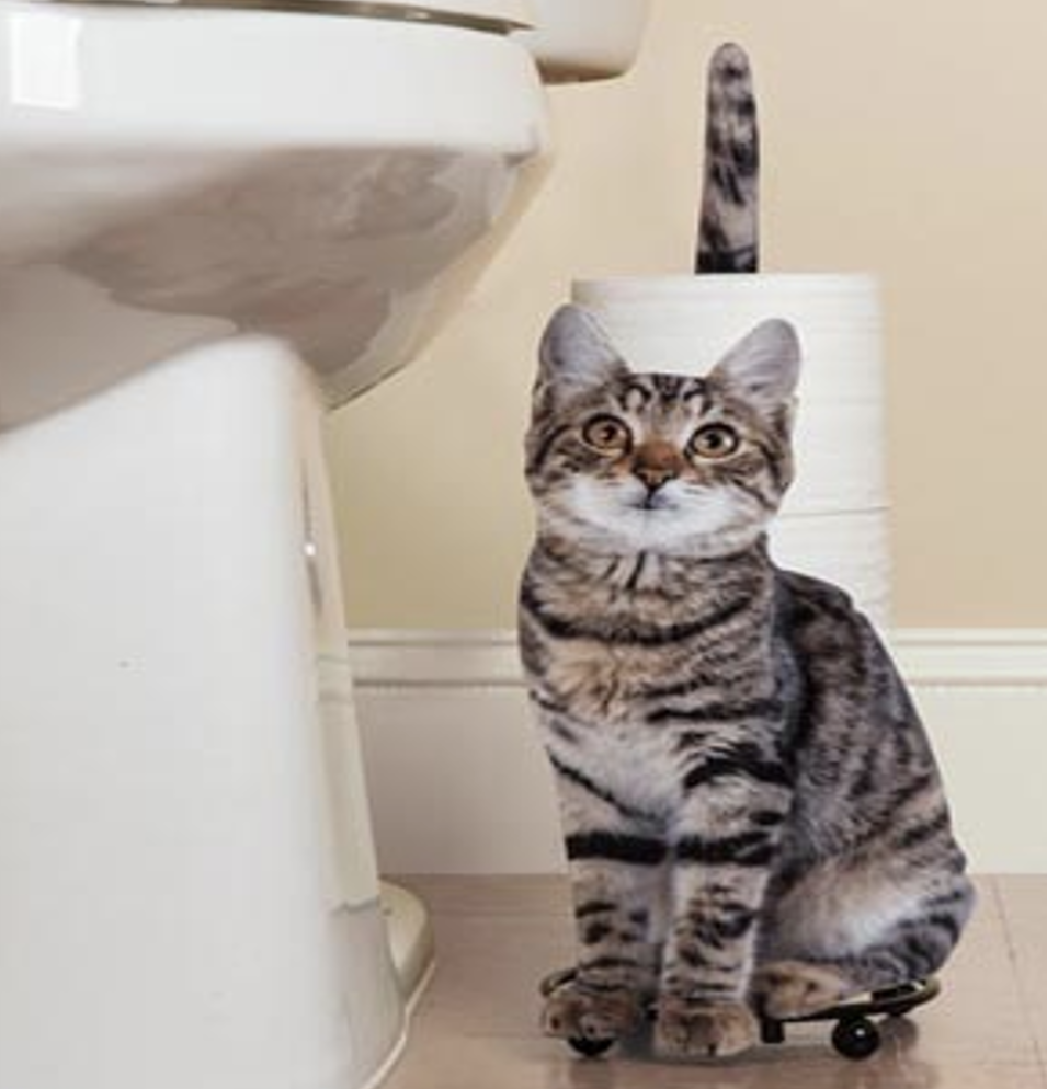 Cat Design Toilet Paper Holder – Novelty Bathroom Gift for Cat Lovers Cat Design Toilet Paper Holder – Novelty Bathroom Gift for Cat Lovers - Image 2