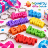 Personalised 3D Printed Name Keyring – Custom Name Gift