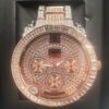 NY LONDON GENTS BLING WATCH PI-7498 ROSE-SILVER NY LONDON GENTS BLING WATCH PI-7498 ROSE-SILVER