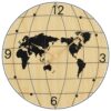 vidaXL Wall Clock Yellow and Black Ø50 cm Engineered Wood - Image 2