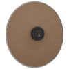 vidaXL Wall Clock Yellow and Black Ø50 cm Engineered Wood - Image 5