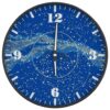vidaXL Wall Clock with Luminous Scales and Pointers Blue Ø30 cm - Image 2