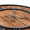 vidaXL Vintage Wall Clock with Quartz Movement Wood and Metal 60cm XXL - Image 4