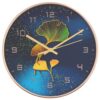 vidaXL Wall Clock Gold and Blue Ø29.5 cm Polystyrene and Glass - Image 2