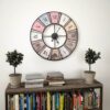 vidaXL Vintage Wall Clock with Quartz Movement 60 cm XXL vidaXL Vintage Wall Clock with Quartz Movement 60 cm XXL - Image 2