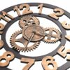 vidaXL Wall Clock Metal 58 cm Golden and Black vidaXL Wall Clock Metal 58 cm Golden and Black - Image 5