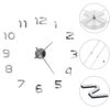 vidaXL 3D Wall Clock Modern Design 100 cm XXL Silver vidaXL 3D Wall Clock Modern Design 100 cm XXL Silver - Image 5