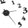 vidaXL 3D Wall Clock Modern Design Black and White 100 cm XXL vidaXL 3D Wall Clock Modern Design Black and White 100 cm XXL - Image 4
