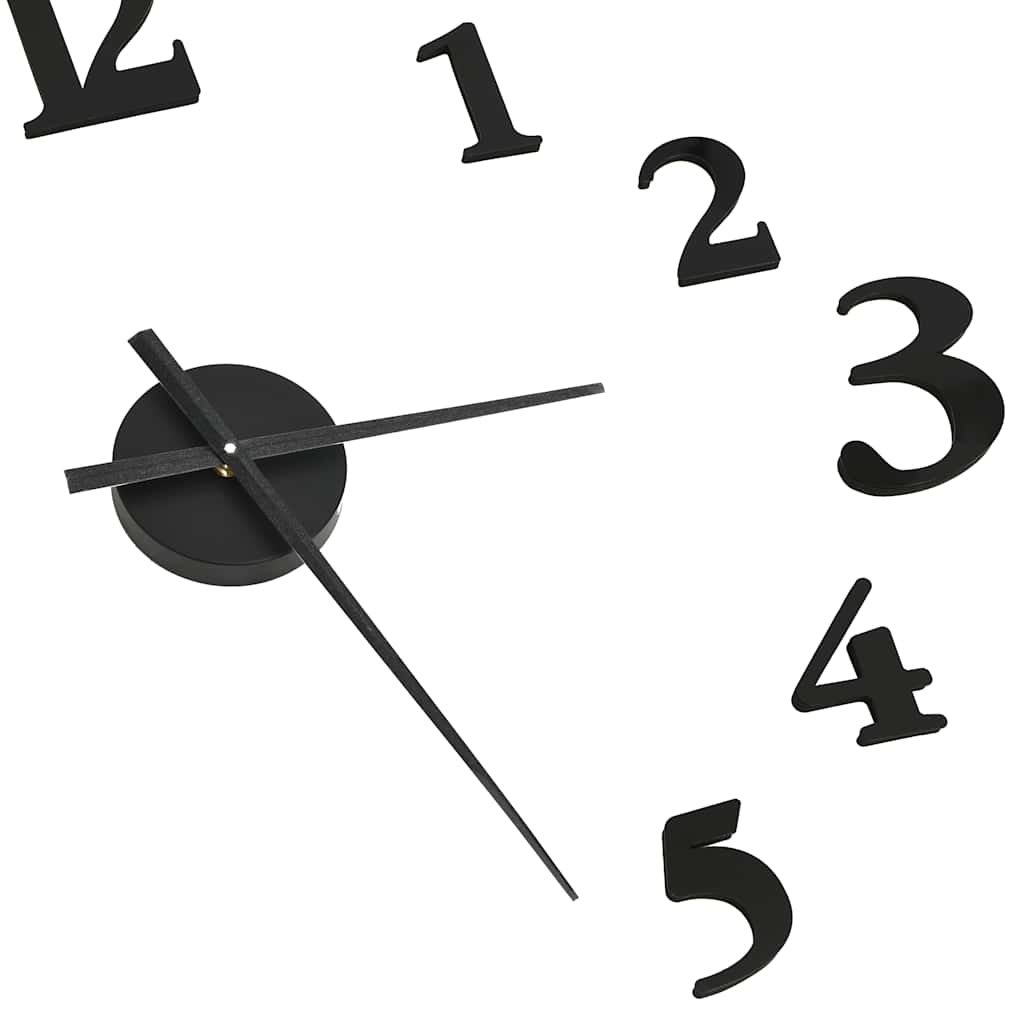 vidaXL 3D Wall Clock Modern Design Black and White 100 cm XXL vidaXL 3D Wall Clock Modern Design Black and White 100 cm XXL - Image 4