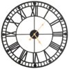 vidaXL Vintage Wall Clock with Quartz Movement Metal 60 cm XXL