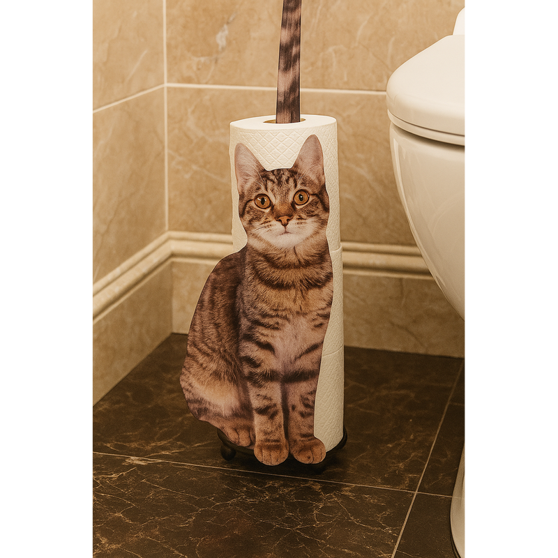Cat Design Toilet Paper Holder – Novelty Bathroom Gift for Cat Lovers Cat Design Toilet Paper Holder – Novelty Bathroom Gift for Cat Lovers