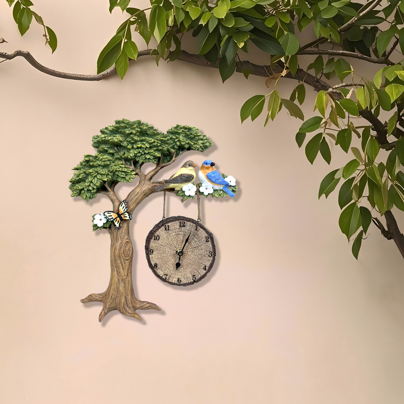 Oak Tree Clock with Bird Oak Tree Clock with Bird