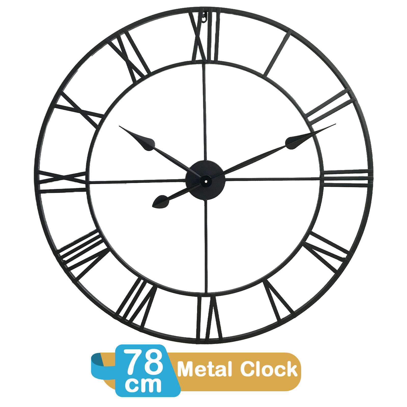 78CM ROMAN METAL CLOCK 78CM ROMAN METAL CLOCK