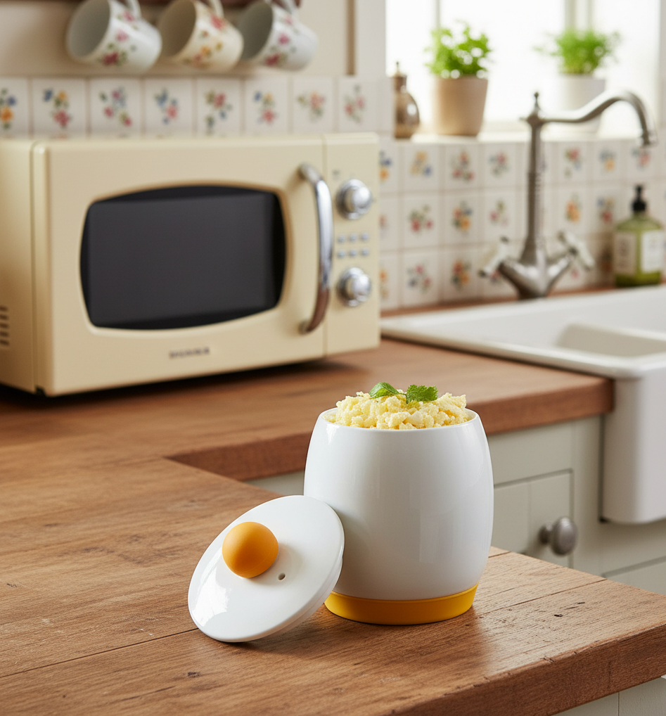 Ceramic Microwave Egg Cooker A161619 Ceramic Microwave Egg Cooker A161619 - Image 4