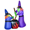1.8m LED Halloween Inflatable Witches & Cauldron Decoration 1.8m LED Halloween Inflatable Witches & Cauldron Decoration