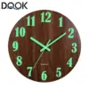 Bamboo & Wooden Circular Wall Clock - Stylish LUMINOVA Design